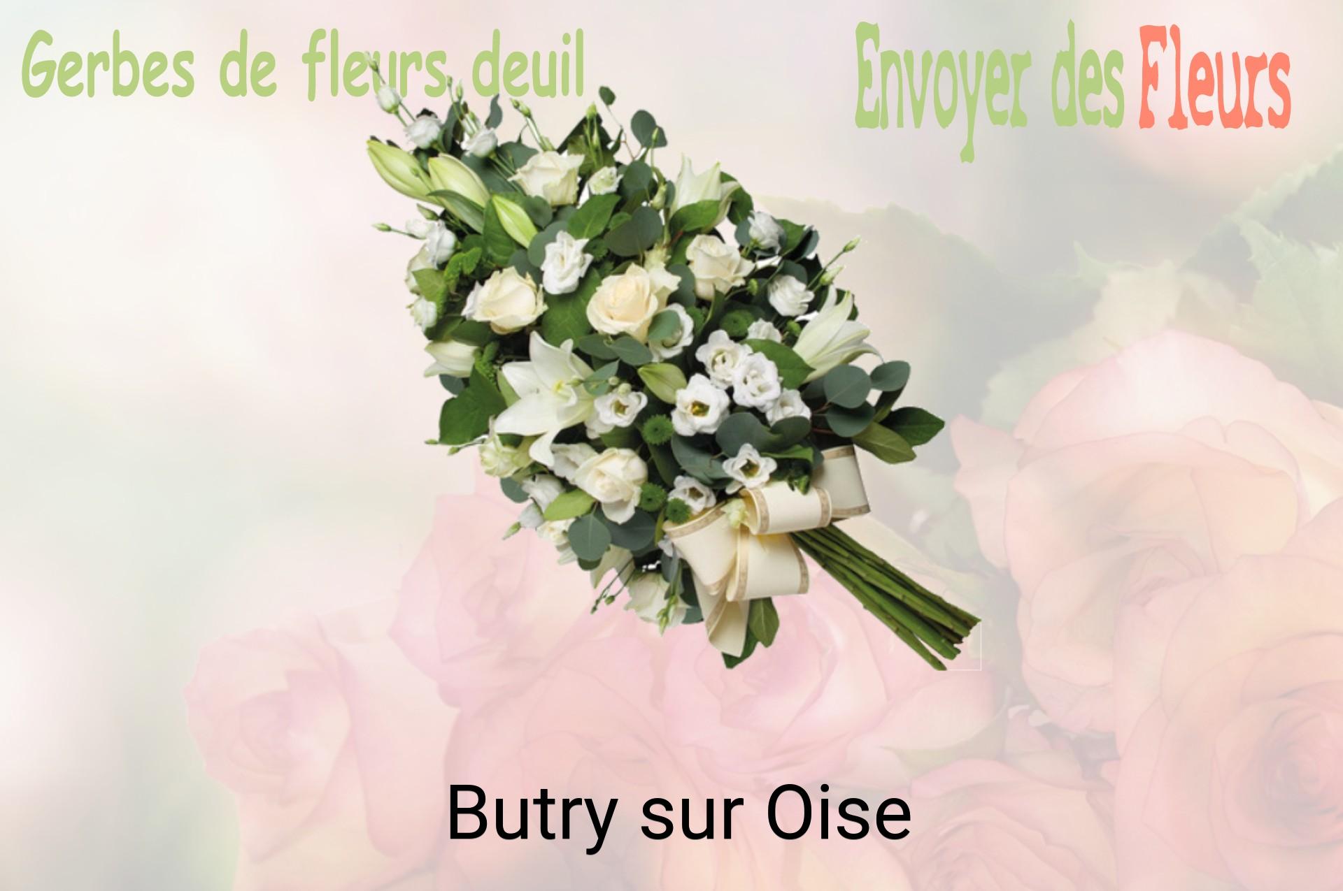 Gerbe de fleurs de deuil livrée à Butry-sur-Oise